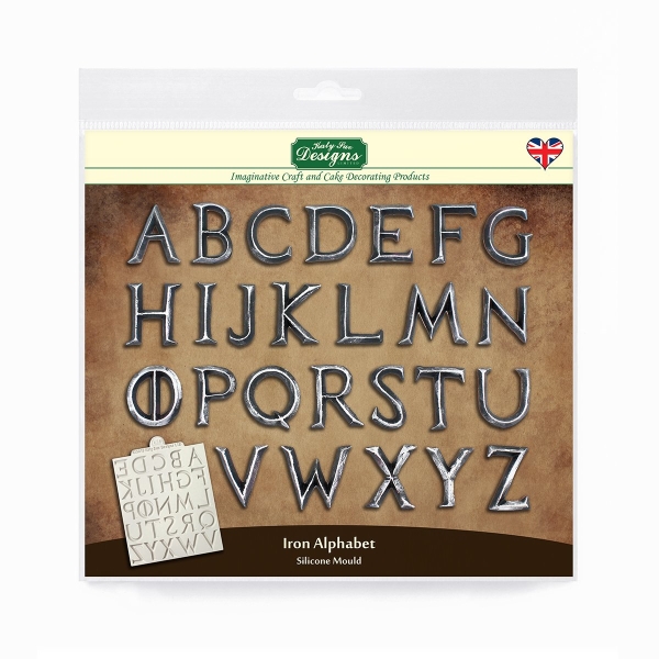 Silikonform - Eisen Buchstaben